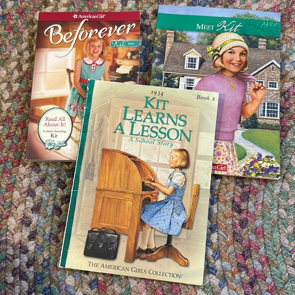 3 American Girl KIT books Meet Kit Learns a‎ Lesson & Beforever